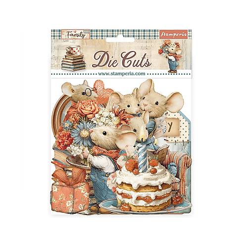 Papier - Stamperia kartónové výrezy Family - 18123378_