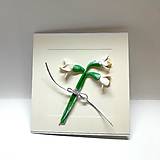 Papiernictvo - Blahoželanie / pohľadnica so snežienkami ... - 18122447_