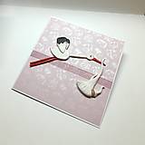 Papiernictvo - Blahoželanie k narodeniu bábätka / krstu ... fialkavé - 18122494_