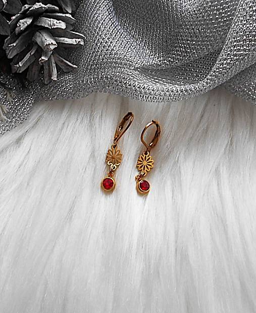 Náušnice - Náušnice- farebné kamienky - 18122372_