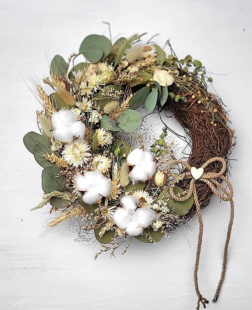 Dekorácie - Prírodný veniec - 18122180_