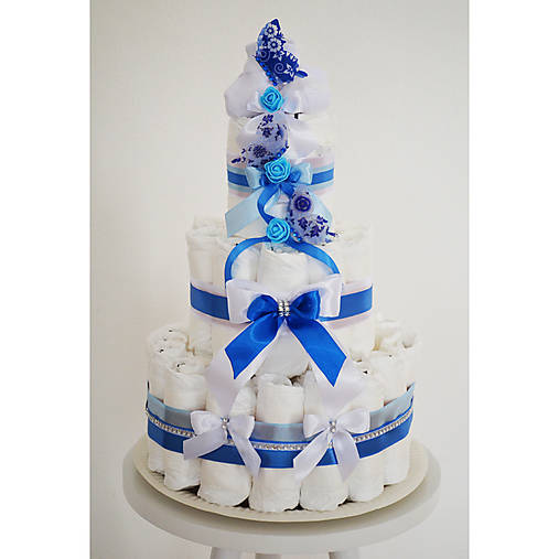 Plienková torta modrá