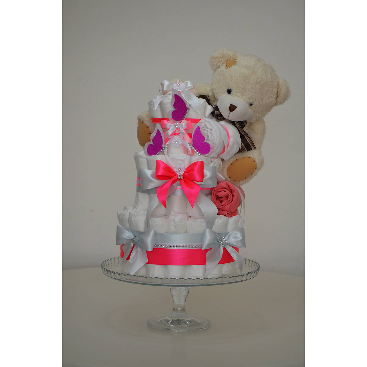 Plienková torta 7 - ružová