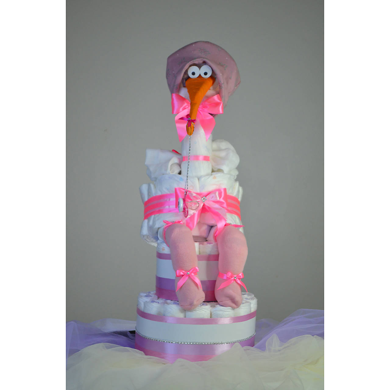 Plienková torta - BOCIAN ružový