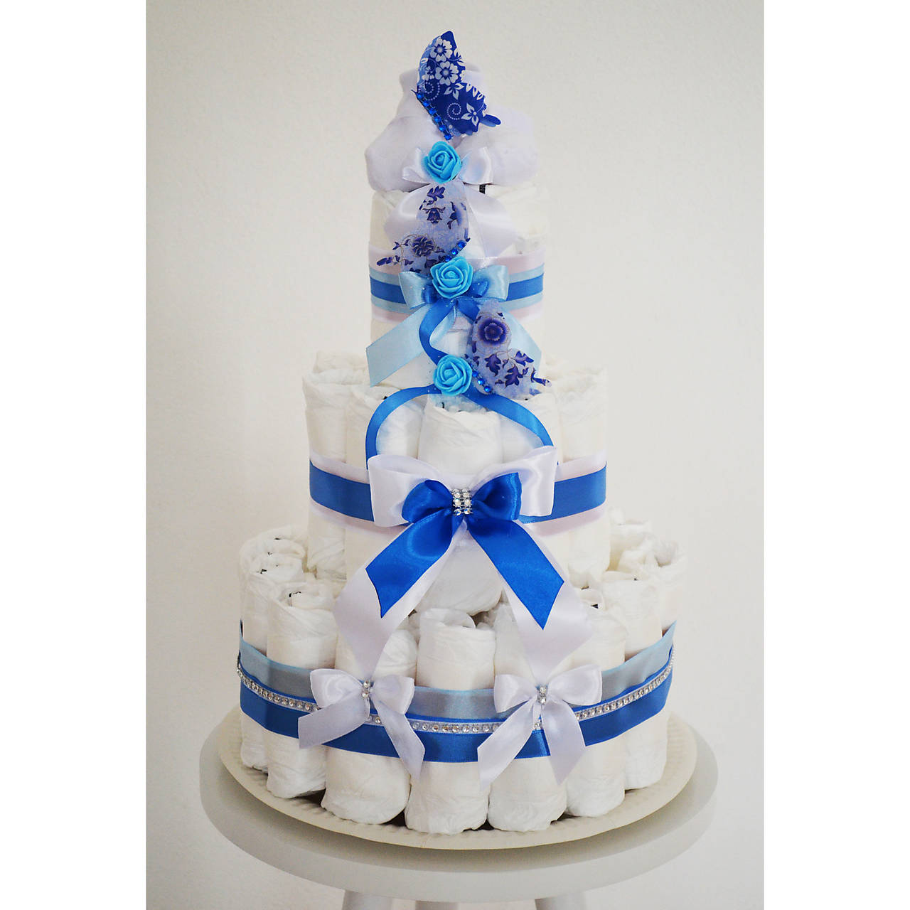 Plienková torta modrá