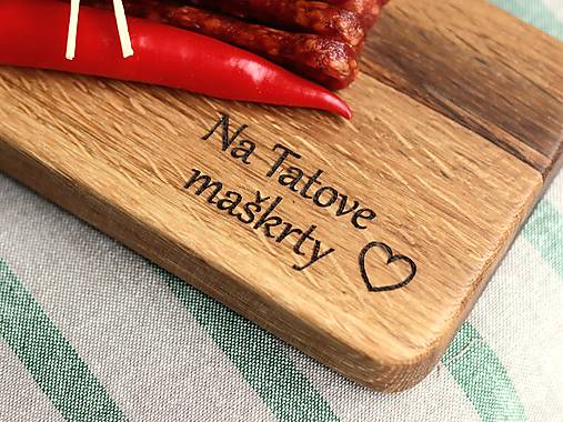 Personalizovaný dubový lopárik