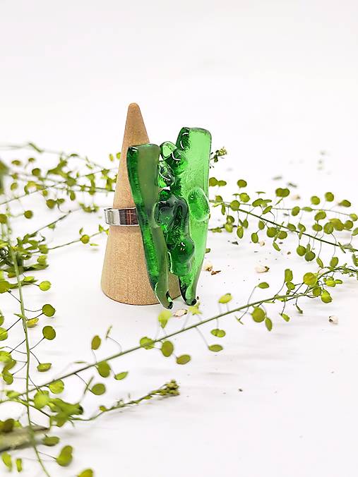 Ručne vyrábaný prsteň z vínovej fľaše -LARA