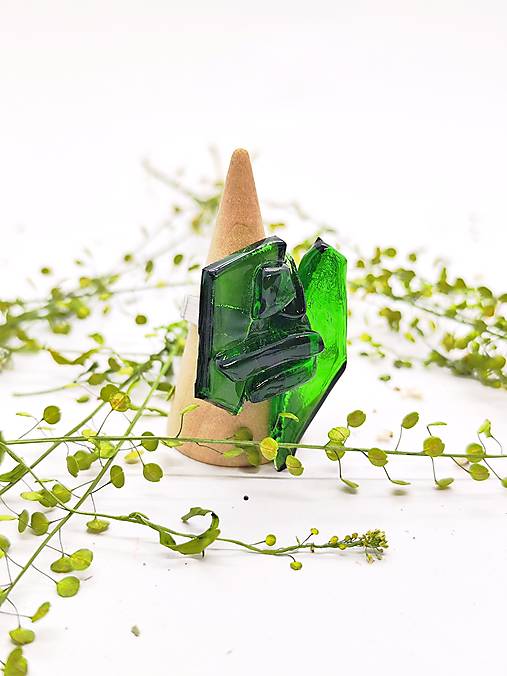 Ručne vyrábaný prsteň z vínovej fľaše -GITA