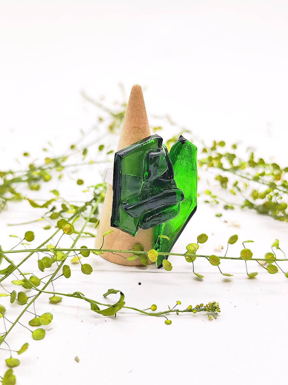 Ručne vyrábaný prsteň z vínovej fľaše -GITA