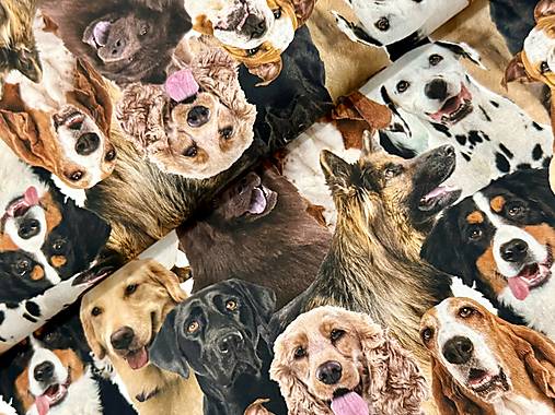 100% BAVLNA 3D/ PSÍKY