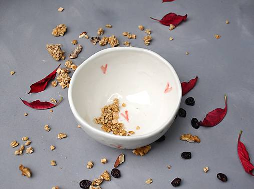 Nádoby - Miska Musli so srdiečkami - 18122040_