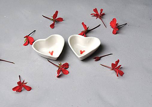 Nádoby - Miska v tvare srdca mini - 18122132_