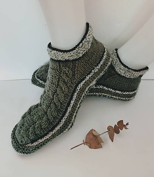 Ponožky, pančuchy, obuv - Pánske papuče 42/43 - 18121210_