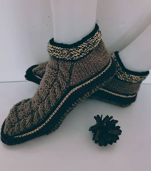 Ponožky, pančuchy, obuv - Pánske papuče 42/44 - 18121239_