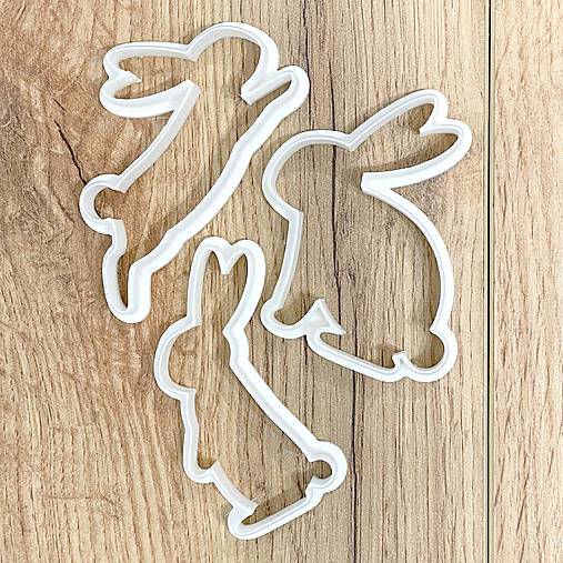 Príbory, varešky, pomôcky - Vykrajovačka zajačik - 3 vzory / S005-E13 - 18123367_