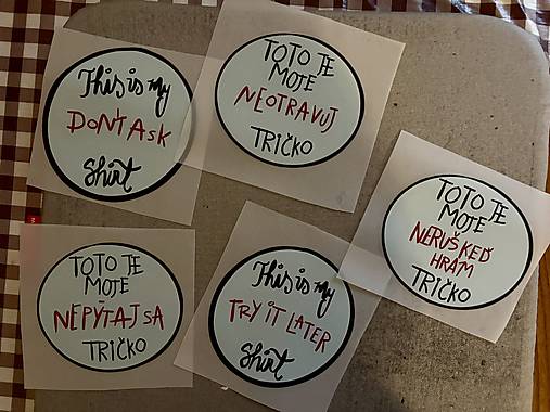 Edícia „Toto je moje tričko.“