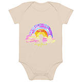 Detské oblečenie - body z organickej bavlny DÚHA (12-18M) - 18125286_