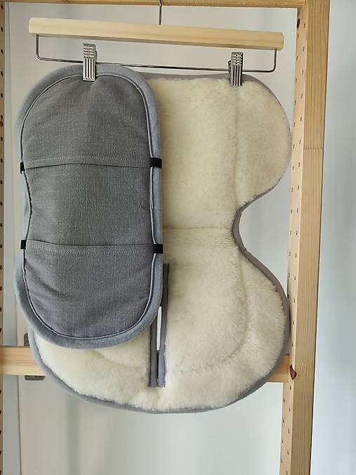 Detský textil - VLNIENKA vložka do autosedačky Cybex Cloud Z proti poteniu a Prechladnutiu 100% ľan šedý - 18124551_