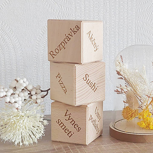 Drevená kocka pre nerozhodných 5,5cm - Filmové žánre