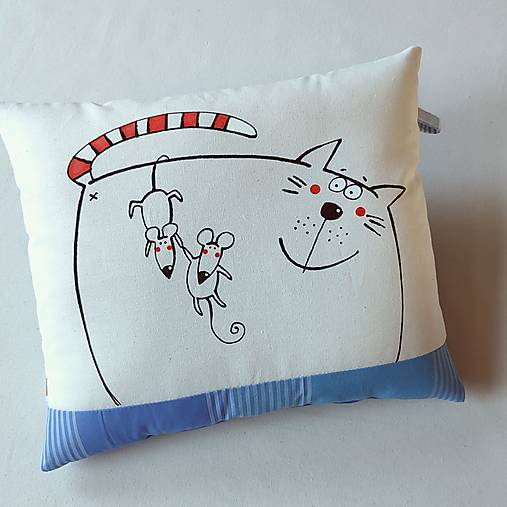 Úžitkový textil - AKROBATKY - polštář - 18124906_