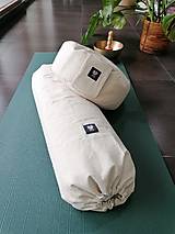 Úžitkový textil - Set na jógu a relax: meditačný vankúš a bolster  (set vankúšov) - 18125652_