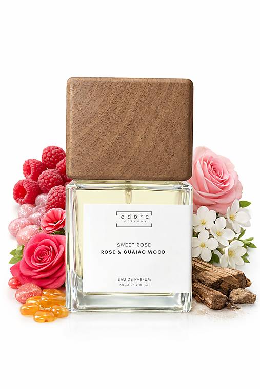 Telová kozmetika - o'dore Eau de Parfum SWEET ROSE Rose & Guaiac wood 50 ml - 18124130_