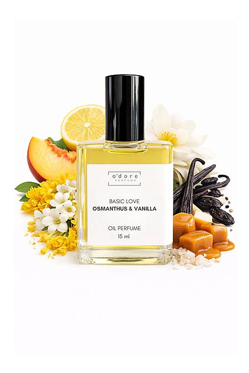 Telová kozmetika - o'dore Perfume oil BASIC LOVE Osmathus & Vanilla 15 ml - 18124299_