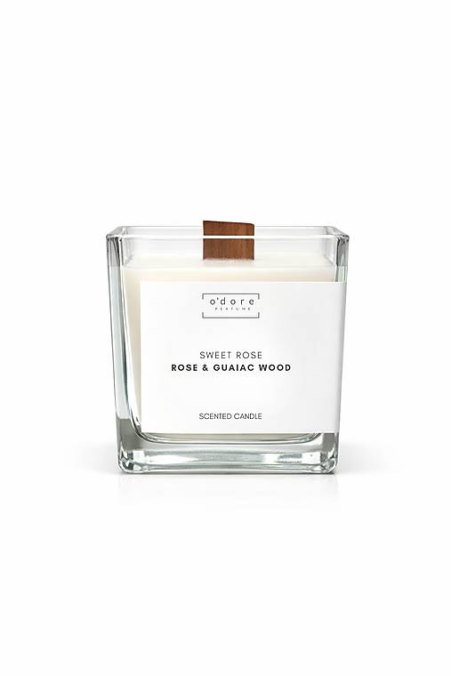 Sviečky - o´dore Sójová sviečka SWEET ROSE Rose & Guiaiac wood - 18124365_