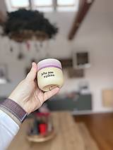 Nádoby - Vlastný text 180ml pohárik (Fialová) - 18125620_