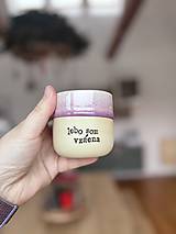 Nádoby - Vlastný text 180ml pohárik (Fialová) - 18125621_