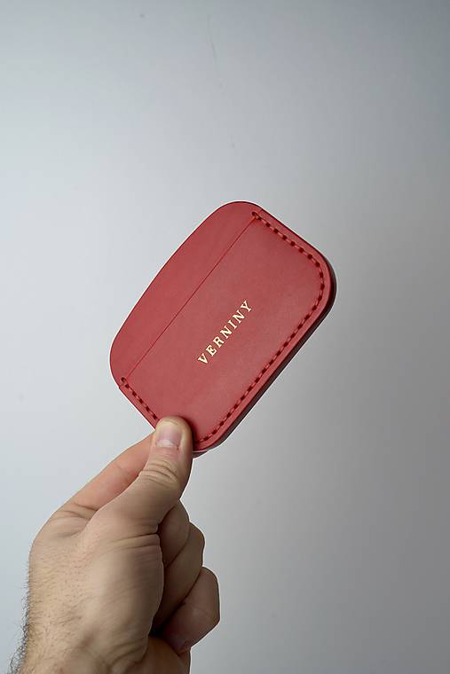 Peňaženky - Cardholder Red 002 - 18125041_