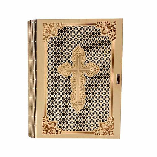 Papiernictvo - Gravírovaná krabička na Bibliu alebo modlitebnú knižku - 18123722_