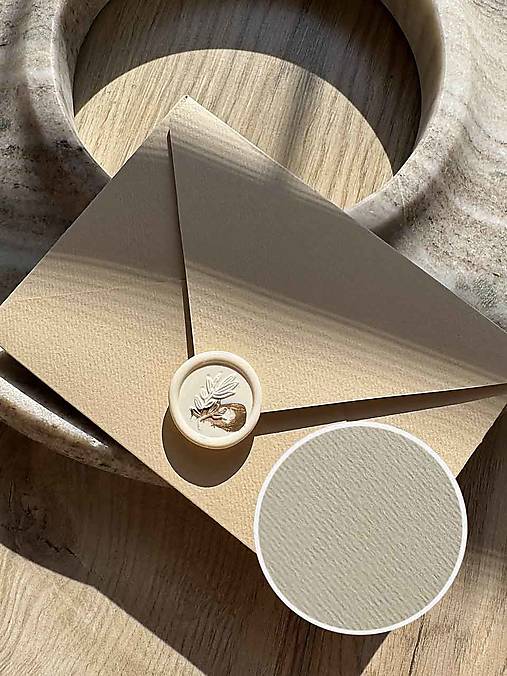 Papiernictvo - Obálky a pečate BEIGE (rôzne veľkosti) - 18124020_
