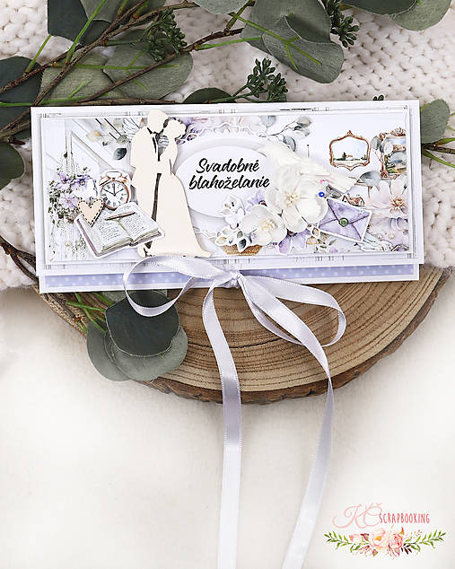 Papiernictvo - Svadobná darčeková obálka XVIII - 18127022_