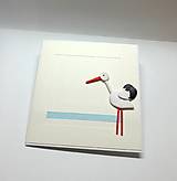 Papiernictvo - Blahoželanie k narodeniu bábätka / krstu ... modré - 18127298_