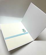 Papiernictvo - Blahoželanie k narodeniu bábätka / krstu ... modré - 18127300_
