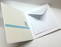 Papiernictvo - Blahoželanie k narodeniu bábätka / krstu ... modré - 18127304_