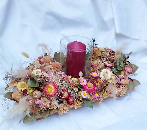 Dekorácie - Prírodný svietnik - 18126993_