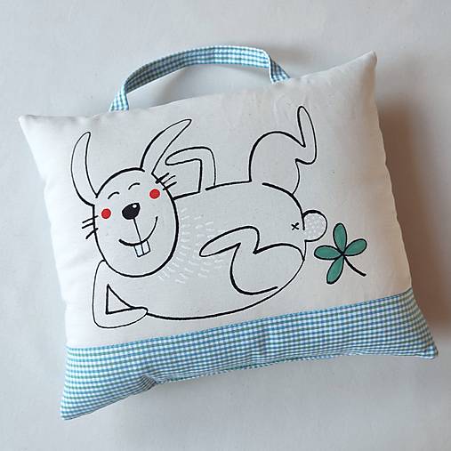 Úžitkový textil - KRÁLIČÍ LEHÁRKO - polštář - 18126439_