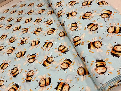 100% BAVLNA 3D/VČIELKY