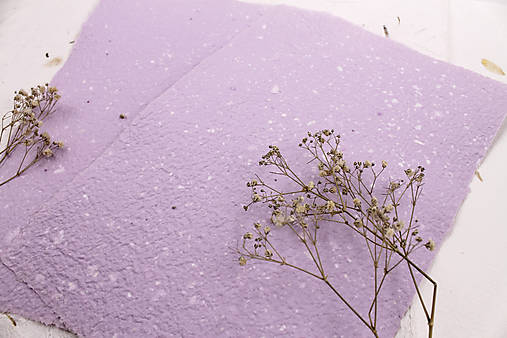 Papier - Ručný papier Fialový svetlý - 18126580_