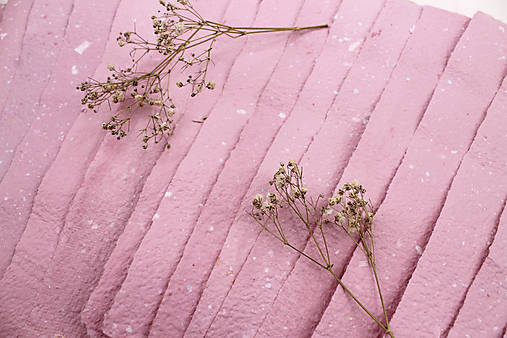 Papier - Ručný papier Ružový svetlý - 18126594_