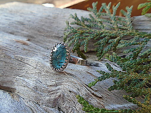 Strieborny prsteň Ag925 Kyanit