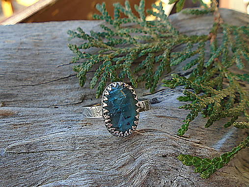 Strieborny prsteň Ag925 Kyanit