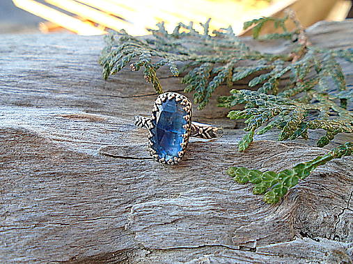 Strieborny prsteň Ag925 Kyanit