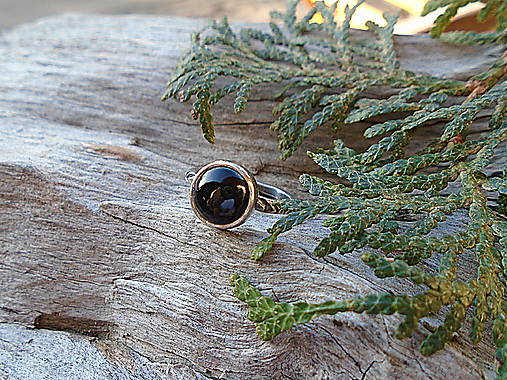 Strieborny prsteň Ag 925  Ónyx