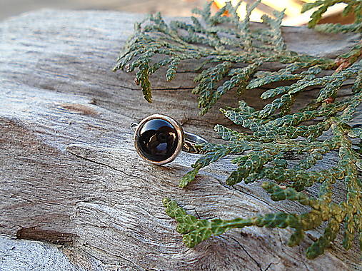 Strieborny prsteň Ag 925  Ónyx