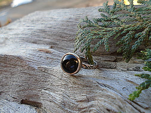 Strieborny prsteň Ag 925  Ónyx