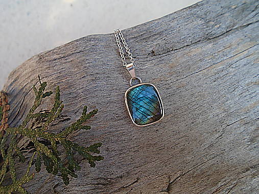 Strieborný prívesok Ag925 Labradorit