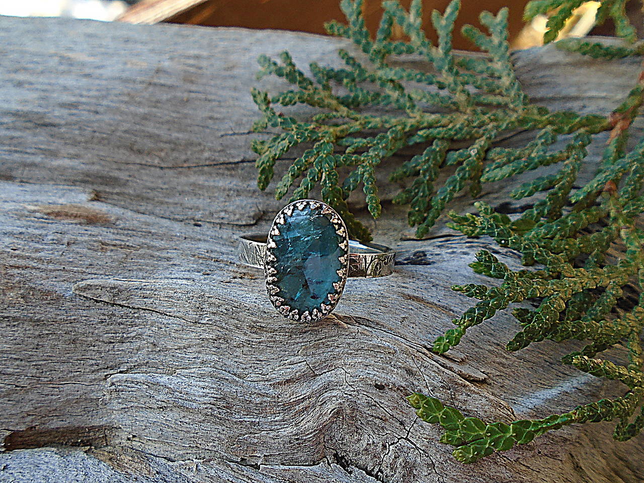 Strieborny prsteň Ag925 Kyanit